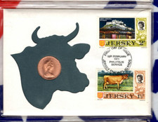 1971 99 Company First Day Issue UNC Jersey 1 New Penny KM 30