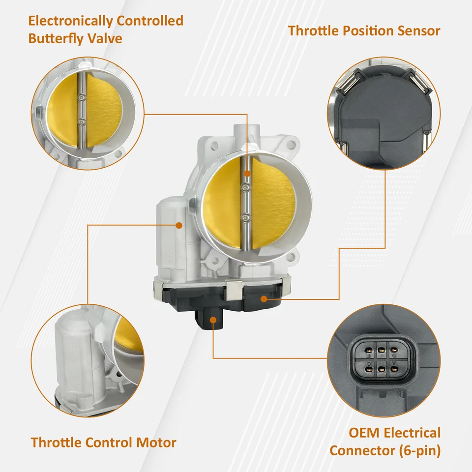 Cuerpo del acelerador apto para Chevy Avalanche Silverado Suburban Express 4,8 L 2007 2007 2008 Foto 3 de 4