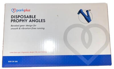 Dental Disposable Prophy Angle 500ct Firm White Cup Latex-Free Premium Parkplus