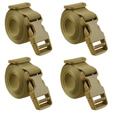 4 Pack Adjustable Packing Straps Belt with Buckle, 1 Inch Wide, 40 Inch Long