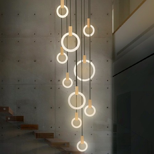 Long LED Chandelier Pendant Lights 