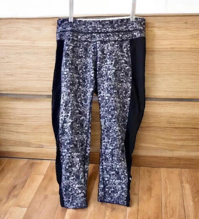 athleta crop length floral leggings