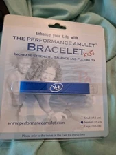 Performance Amulet Bracelet ~ Increase Strength, Endurance, Balance Medium Blue