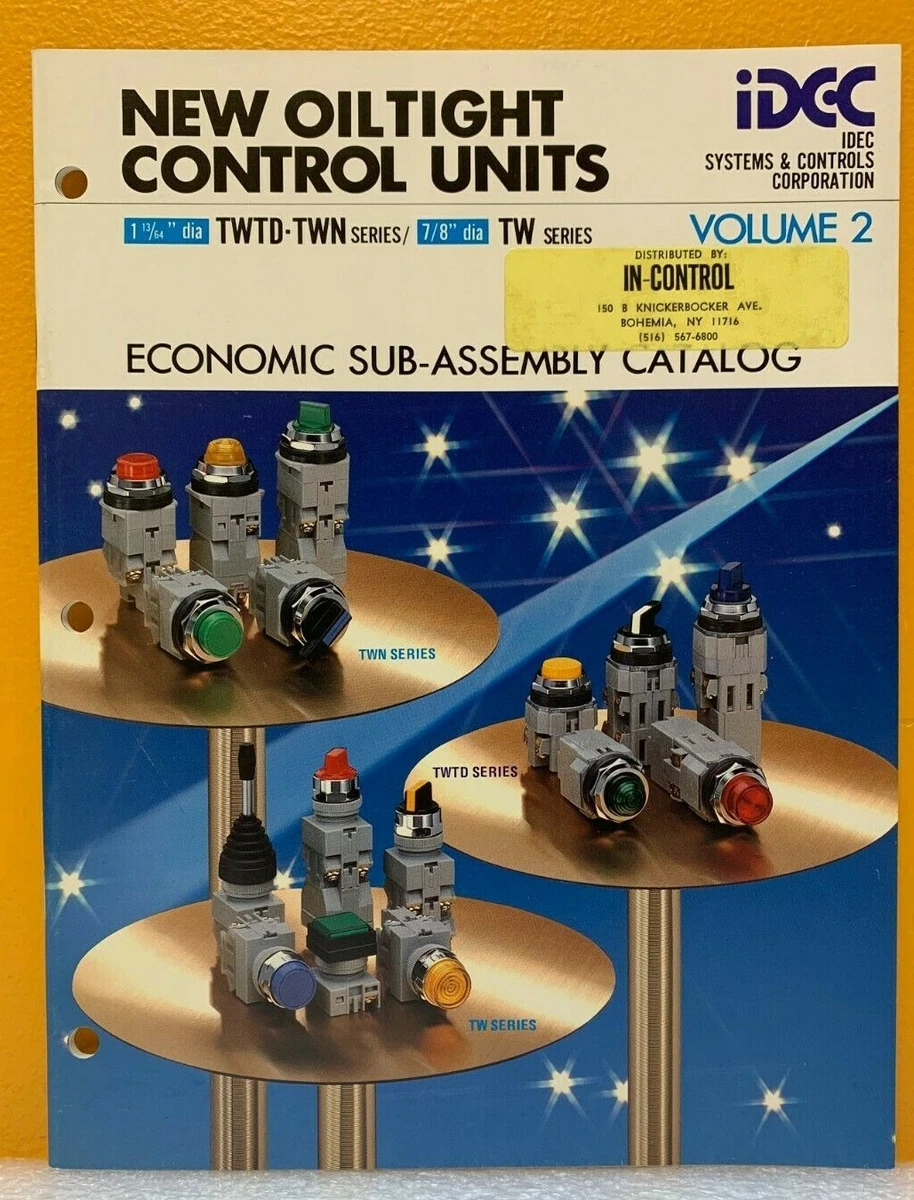 IDEC Systems & Controls Corporation 1983 Volume 2 Economic Sub-Assembly  Catalog. | eBay