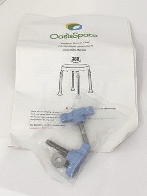 OasisSpace Rotating Shower Chair OS-28LBM-BC-BE62050-B - Hand Screws and Washers