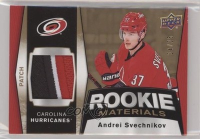 2018-19 Upper Deck Rookie Materials 24/25 Andrei Svechnikov #RM-AS Patch RC 08aw