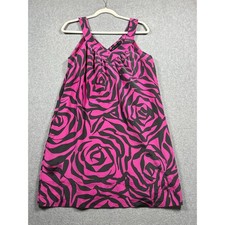 Marc by Marc Jacobs 100% Silk A-Line Dress Women's Small Pink V-Neck Sleeveless