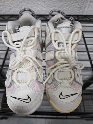 #ad Preschool Nike Air More Uptempo Sail Black Light Thistle DQ0515 100 11C $21.80