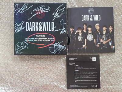BTS DARK&WILD メンバー直筆サイン入りCD BTS BANGTAN BOYS Promo Dark & Wild Danger Album Autographed Hand