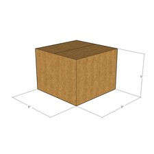 75 8x8x6 Kraft Brown Corrugated Shipping Boxes 32 ECT Single-Wall New