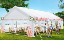 16x32ft Heavy Duty Party Tent with Removable Sidewalls Outdoor Commercial Canopy