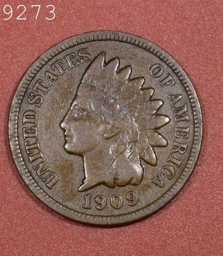 1909 Indian Head Cent "F+" *Free S/H After 1st Item*