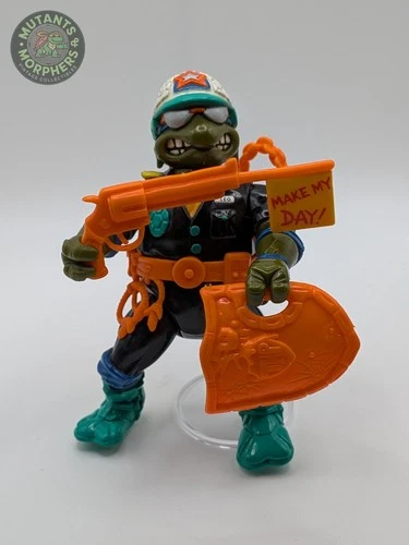 Vintage Playmates TMNT 1991 Make My Day Leo Complete With Accessories