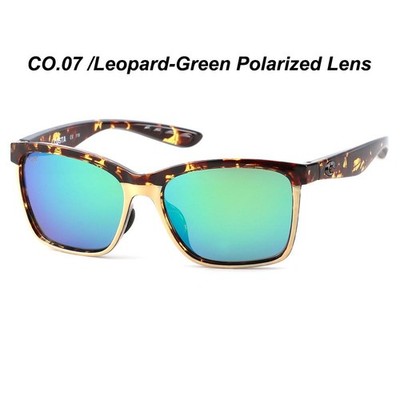 Costa Del Mar Tuna Alley Matte Earth Leopard-GreenPolarizedLens Sunglasses