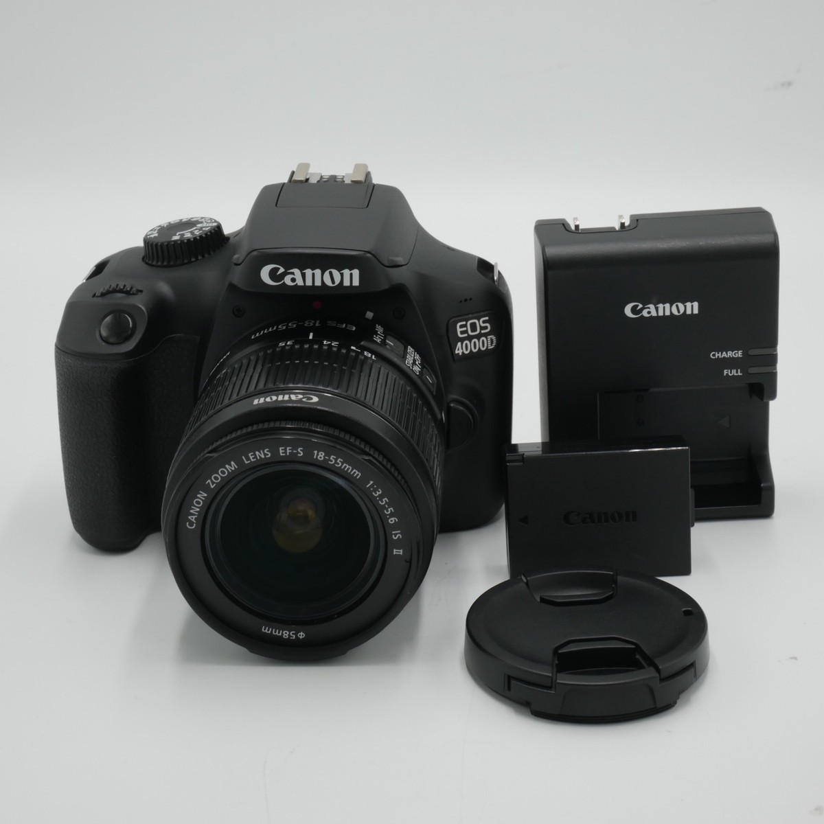 Canon EOS 4000D DSLR Camera EF-S 18-55 mm f/3.5-5.6 Lens *USED* | eBay
