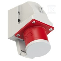 EmpfäNgerstecker Mit Selbstverriegelnder Klappe 32A 4P 400V 6H IP44 524-6D