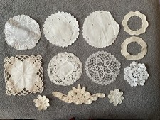 Vintage Doilies Lot 6   and Smaller 7