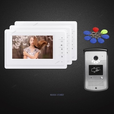7inch Video Door Intercom System with Mute Mode for Home Security for Apartment
