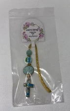 Handmade Christian Beaded Bling Mini Pocket Bible Bookmark NWT