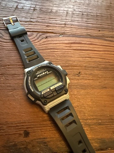 Vtg TIMEX Ironman Triathlon 746 Sports Mens Watch 200M Indiglo Needs Battery