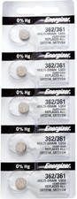 Energizer 362-361 1.55v 362/361 Low-Drain Battery SR721SW , 5 Count Pack...