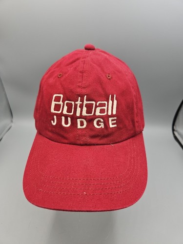 Botball Judge Maroon Hat Cap Adjustable Robotics