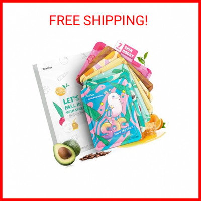 ZealSea Sheet Mask Skin Care (Pack of 7) Beauty Facial Mask Spa Face Mask Birthd