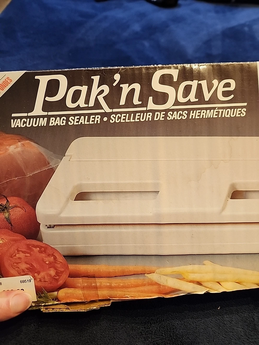 Pak 'n Save Food Saver Vacuum Bag Sealer, Decosonic Model #838 Un-used, Open Box