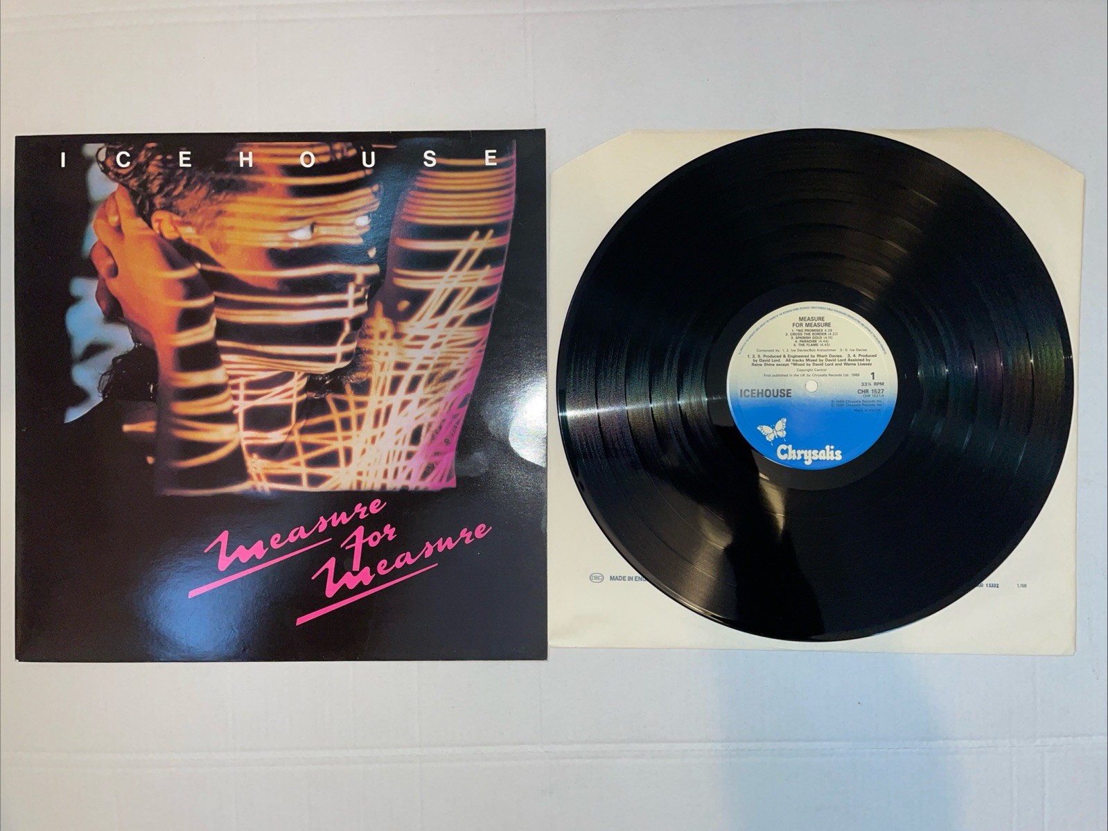 ICEHOUSE - Measure For Measure-  12”lp A1/B1 1986 Ex/nr.mint Brian Eno