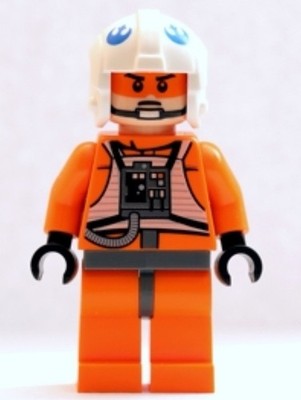 LEGO Star Wars  Minifigur sw0399 Rebel Pilot X-Wing  Zustand Sehr Gut