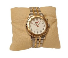 CHAMP - Sprechende Damen Armbanduhr Edelstahlband / Gold Uhr Blindenuhr Senioren