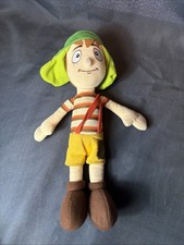 "Camisa a rayas de juguete de peluche de peluche El Chavo del Ocho pantalones cortos amarillos JAKKS 2013 12"""