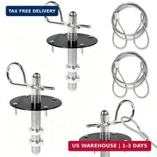 2 Pack Trucks Hood Pin for Car, Stainless Steel Hood Pin Lock Clip with Racing L