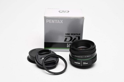 Pentax SMC DA 50mm F1.8 Prime Lens, Caps, UV, Boxed, Mint