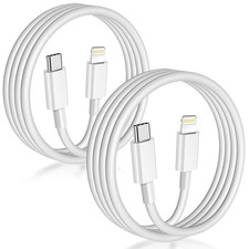 USB C to Lightning Cable 2Pack 6FT Mfi Certified,White