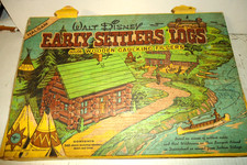 Vintage 1950s Walt Disney  s Early Settlers Logs Set 3 USA By Halsam-LOT OF PCS