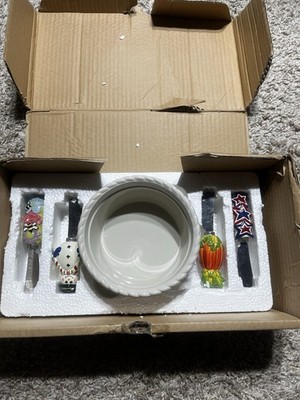 Celebrating Home Stoneware Collection Veranda Dip Bowl & Seasonal Spreader Set 
