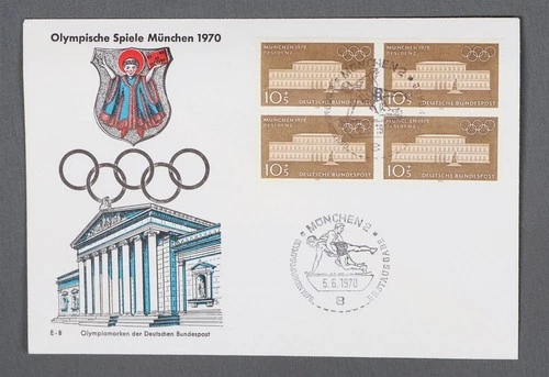 MayfairStamps Germany FDC 1970 Block Munchen Olympic Residence First Day Cover a
