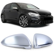 Spiegelkappen Silber Matt zum Austausch für VW Golf 7 VII Limousine 2012-2017