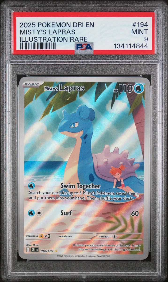 lapras pokemon card ebay Lapras Pokémon TCG Professional Sports Authenticator (PSA) Grade 9  Individual Trading Card Games for sale