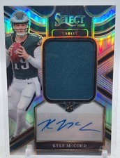 KYLE MCCORD 2025 PANINI SELECT FOOTBALL JUMBO RELIC #181/249 AUTOGRAPH 