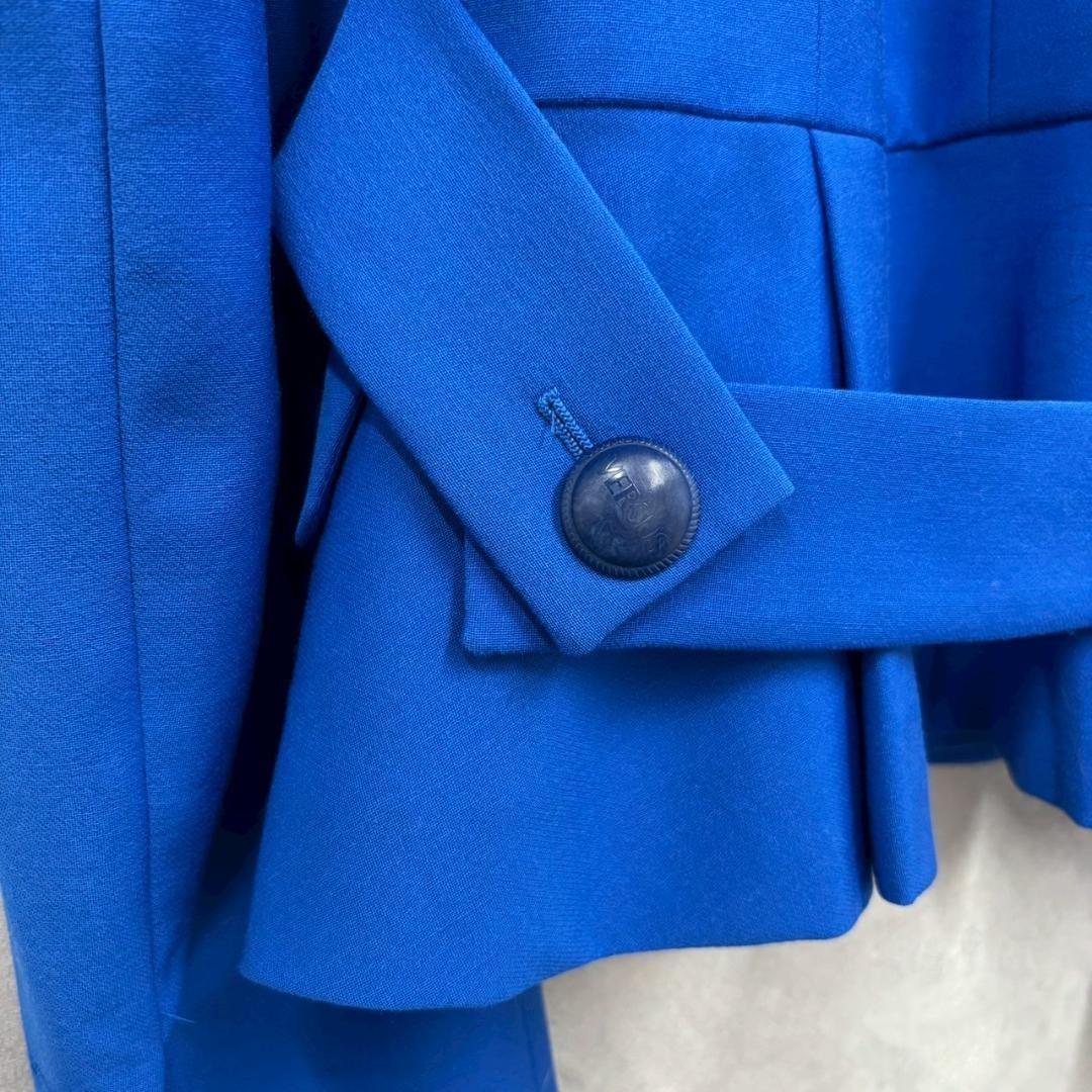 USED VERSACE DOUBLE-BREASTED ENGRAVED BUTTON COLLAR JACKET, ROYAL BLUE, N2464 thumbnail 11