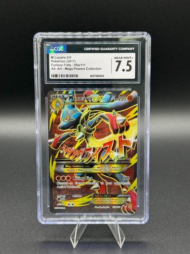 M Lucario-EX graded CGC 7.5 for sale on eBay
