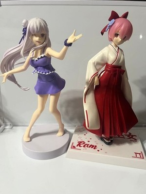 Figur ReZero Ram Emilia Figurenset 2 Stück Authentic Rare Limited Edition