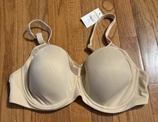 New Delimira Wired Bra Size 42D Beige Unlined Adjustable