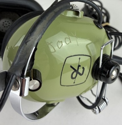 Vintage David Clark H10-40 Aviation Pilots Headset M-4 Mic Dual