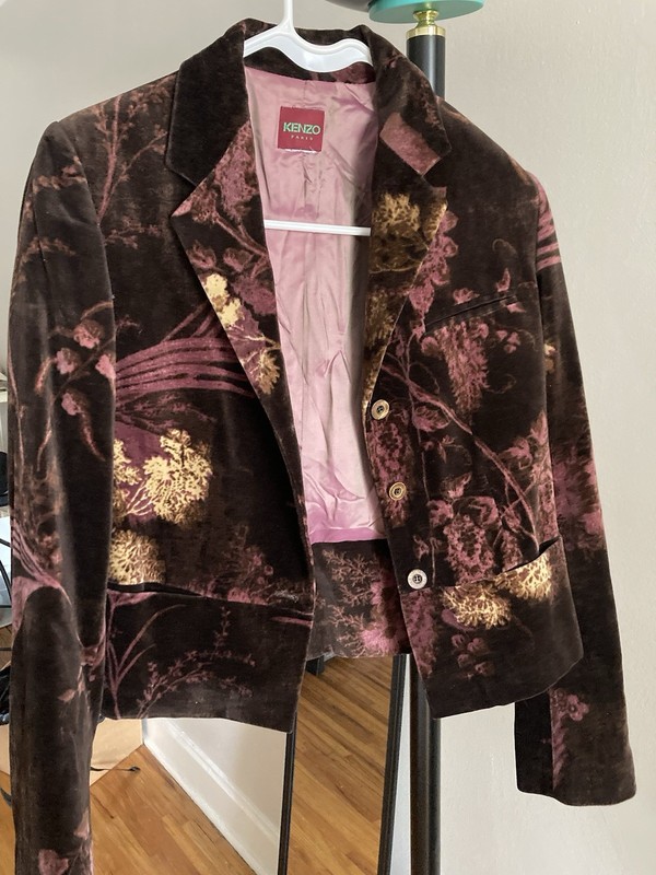 Kenzo Vintage Velvet Jacket Blazer
