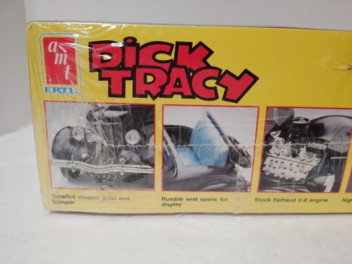 AMT Dick Tracy Ford Coupe Movie Car 1/25 Model Kit #6107 1990 NEW NIOB - Picture 7 of 10