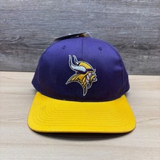 Minnesota Vikings Hat Cap Snap Back Purple Yellow NFL Football Twins Enterprise