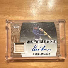 2024 Leaf Lumber Signature Sticks Game Used Bat & Auto Evan Longoria 12 #SS-EL1